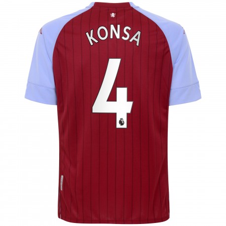 Billiga Fotbollströjor Aston Villa Ezri Konsa 4 Hemma tröja 2020/21 Kortärmad